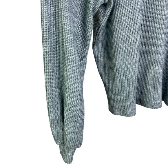 Gibsonlook Sweater Womens Large FKS20608GL Sage Green Turtle Neck Drop Shoulder - Picture 4 of 8